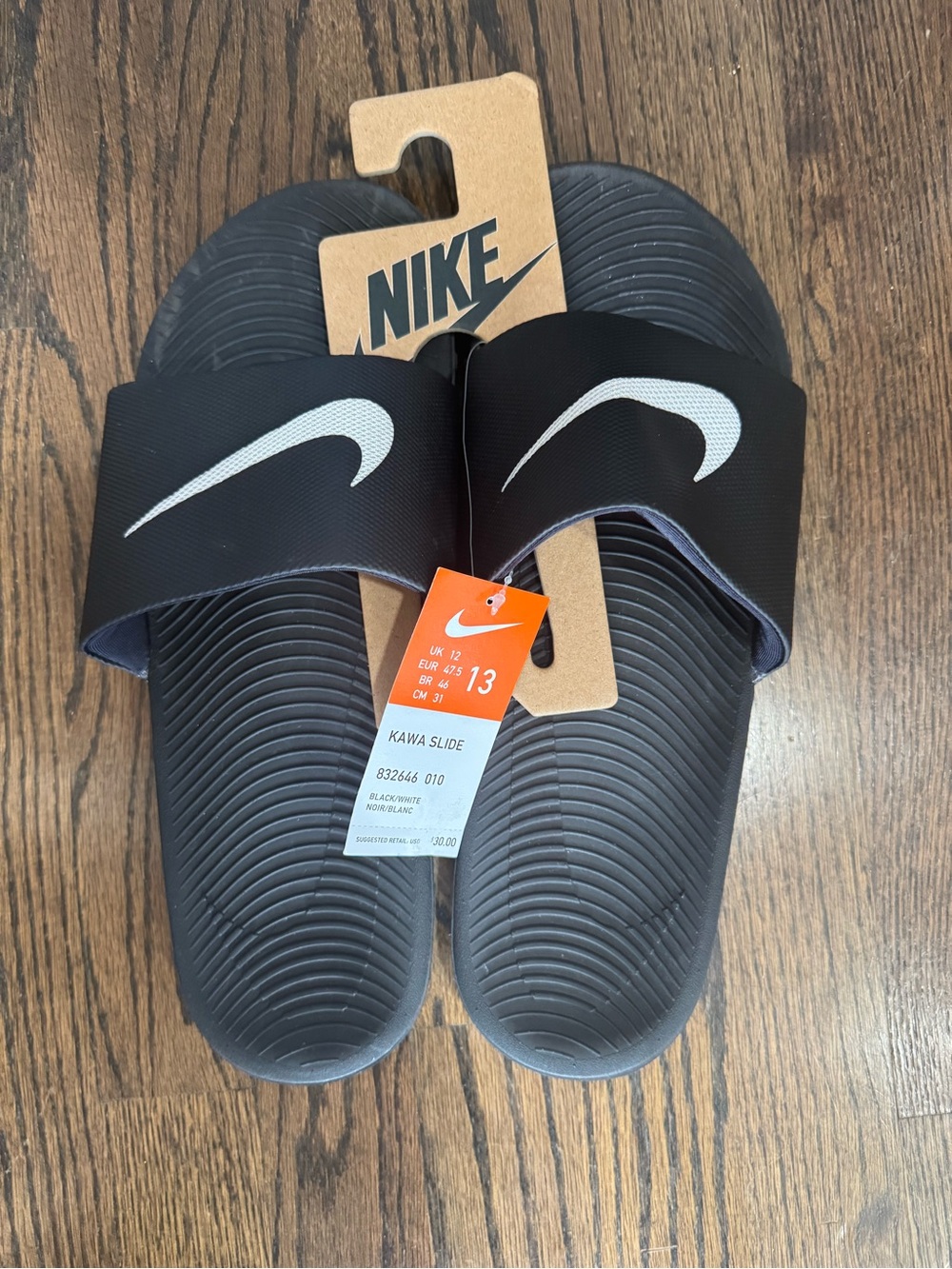 Nike Black Kawa Slide Sandals - Men’s size 13 - BNWT - NEVER WORN 😎